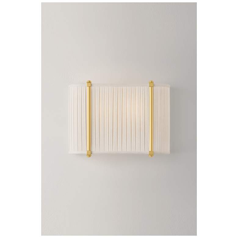 Image 3 Hudson Valley Lighting Cornell Wall Sconce Aged Brass more views