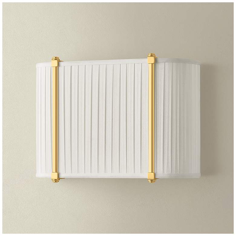 Image 4 Hudson Valley Lighting Cornell Wall Sconce Aged Brass more views