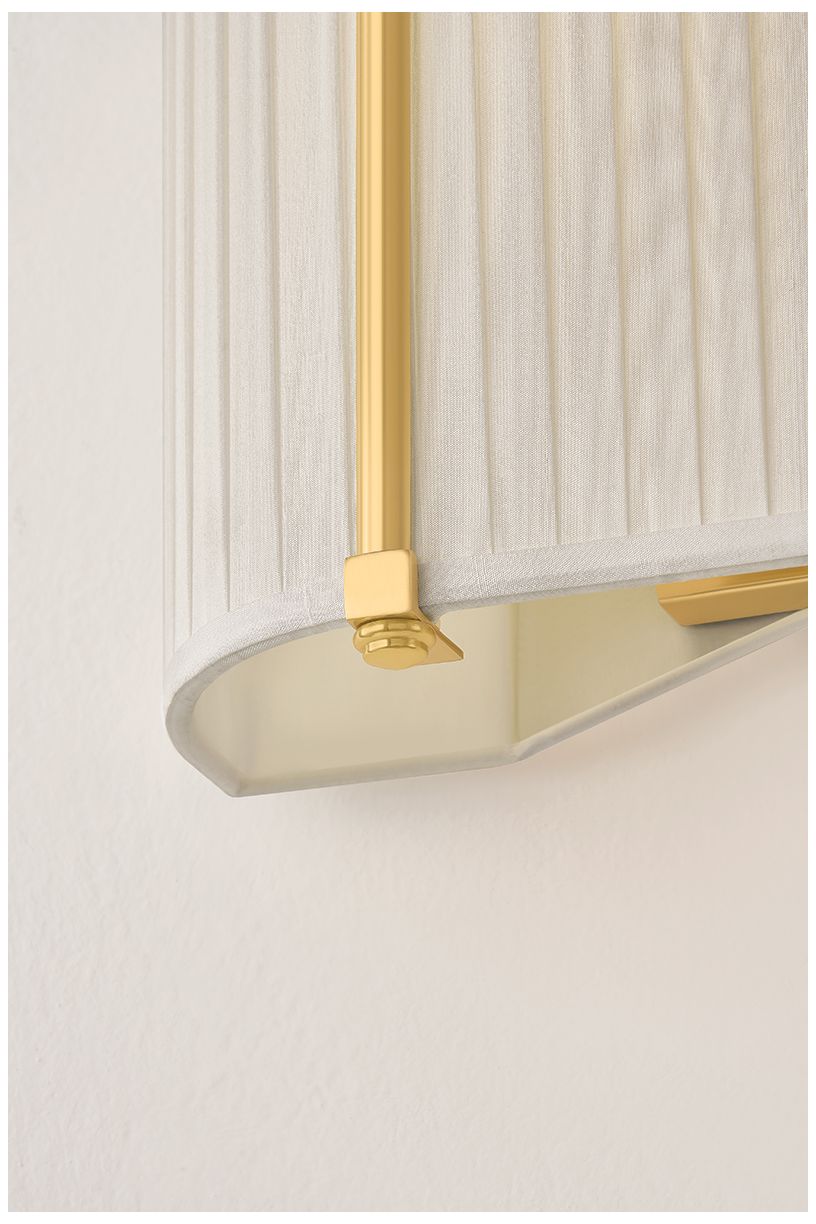 Image 6 Hudson Valley Lighting Cornell Wall Sconce Aged Brass more views