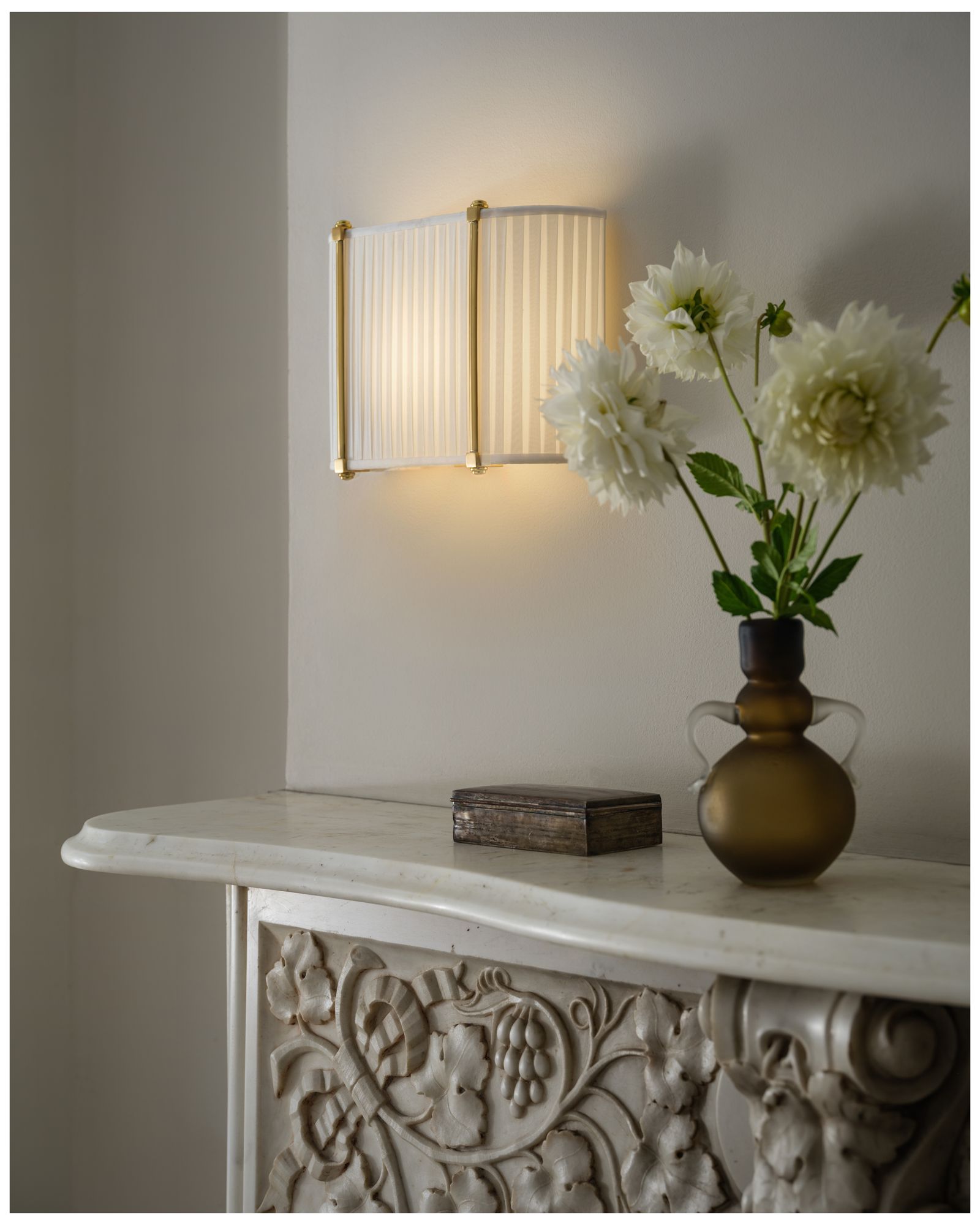 Image 7 Hudson Valley Lighting Cornell Wall Sconce Aged Brass more views