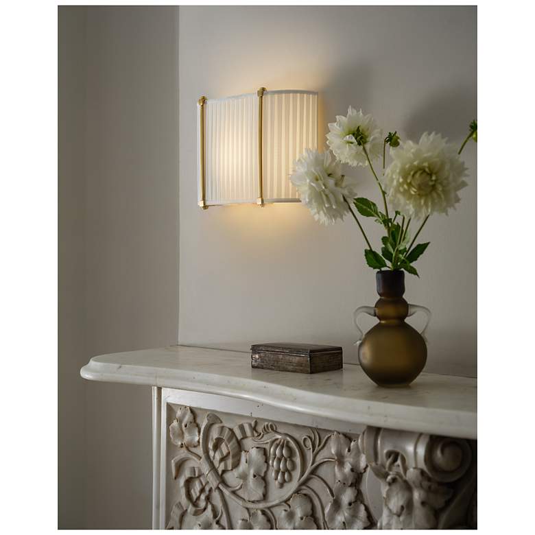 Image 7 Hudson Valley Lighting Cornell Wall Sconce Aged Brass more views