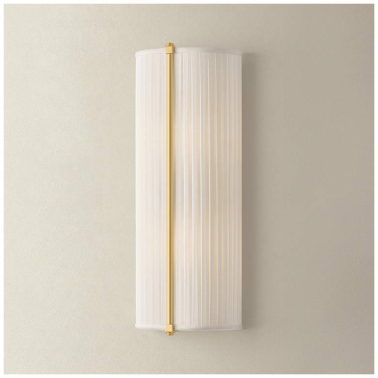 Image 1 Hudson Valley Lighting Cornell Wall Sconce Aged Brass
