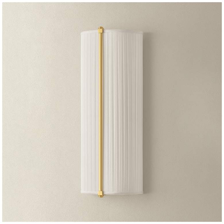 Image 3 Hudson Valley Lighting Cornell Wall Sconce Aged Brass more views