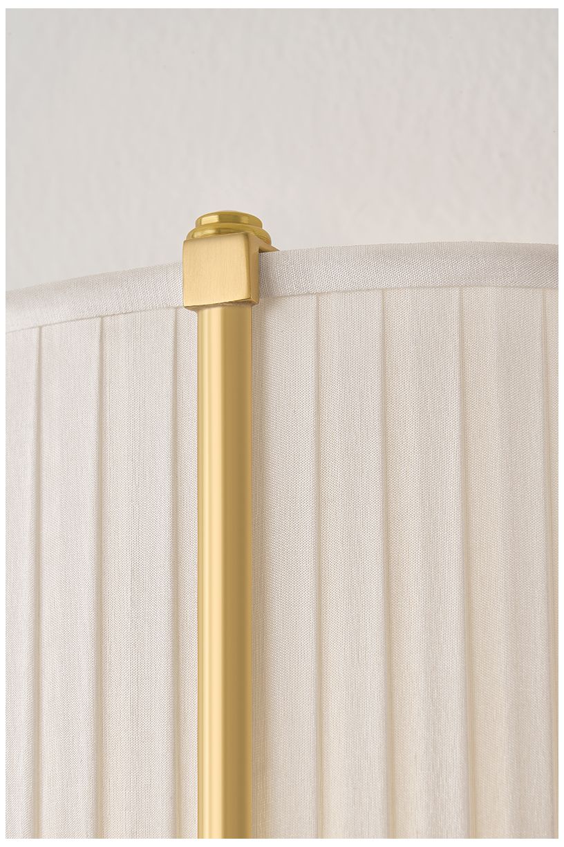 Image 4 Hudson Valley Lighting Cornell Wall Sconce Aged Brass more views