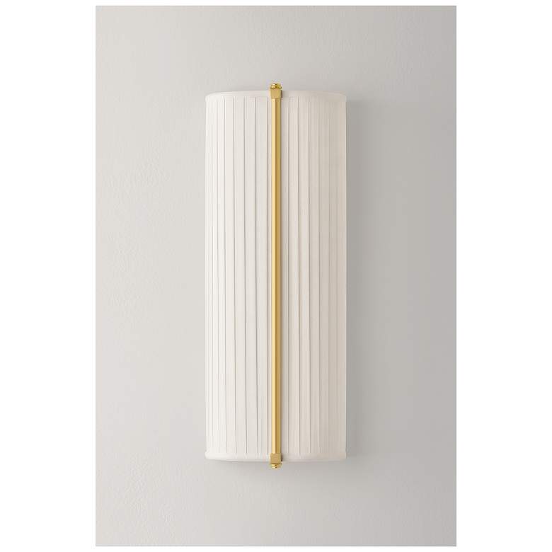 Image 5 Hudson Valley Lighting Cornell Wall Sconce Aged Brass more views