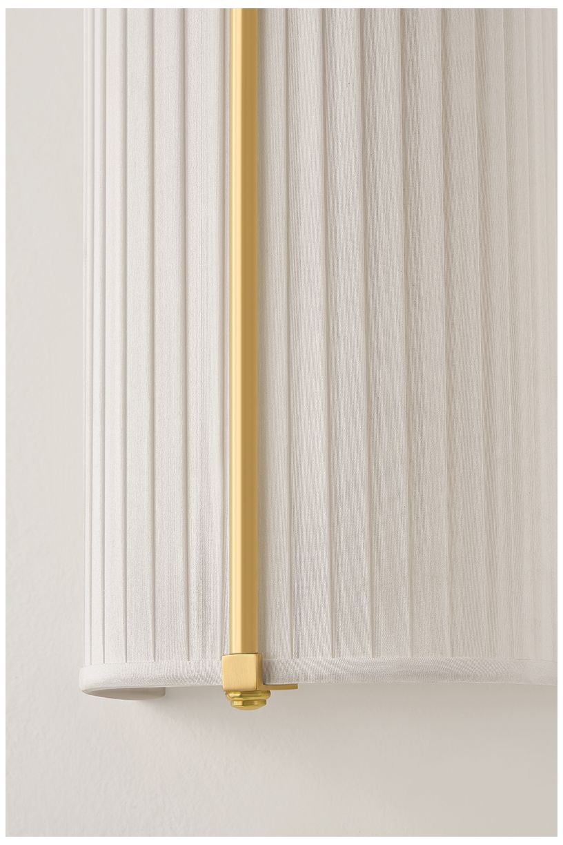 Image 6 Hudson Valley Lighting Cornell Wall Sconce Aged Brass more views