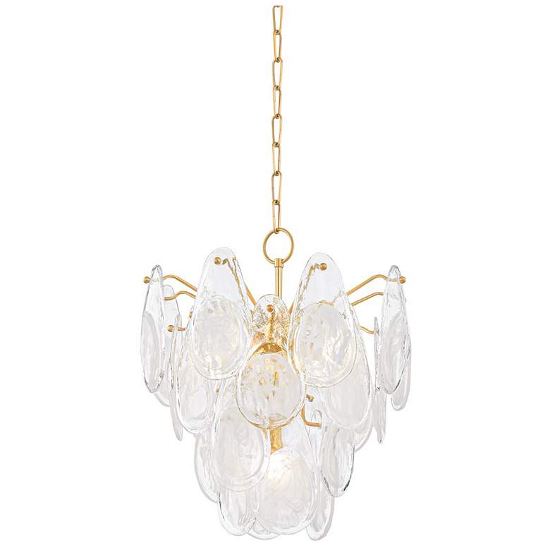 Image 1 Hudson Valley Lighting Darcia 18 in. Aged Brass Chandelier