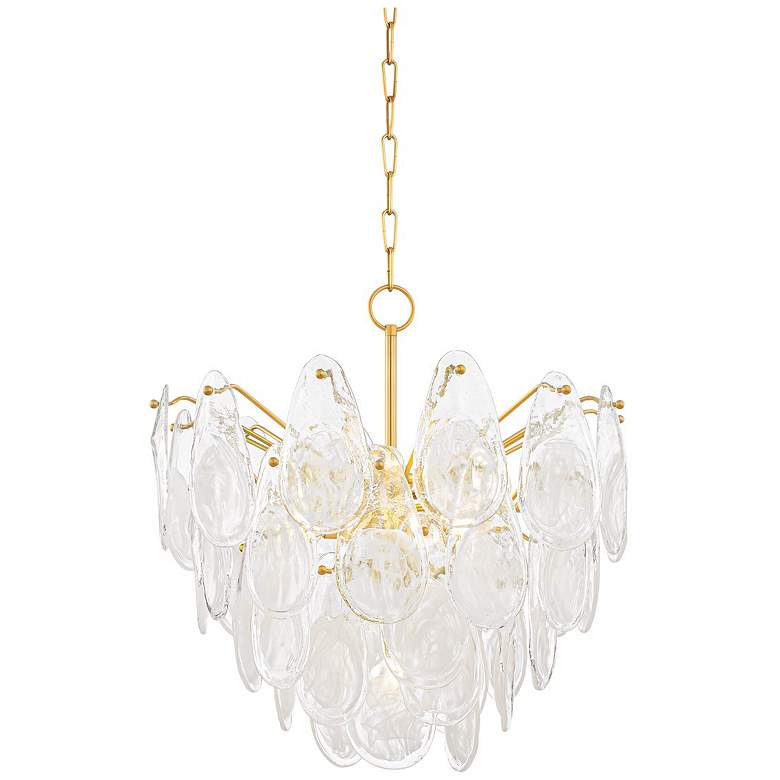 Image 1 Hudson Valley Lighting Darcia 24 in. Aged Brass Chandelier