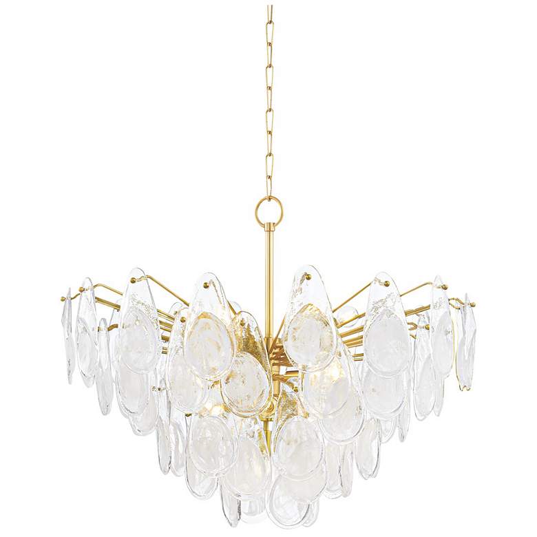 Image 1 Hudson Valley Lighting Darcia 35.75 in. Aged Brass Chandelier