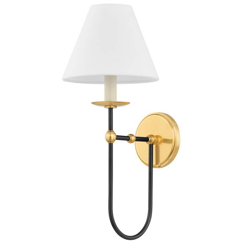 Image 1 Hudson Valley Lighting Demarest 7.75 in. Aged Brass Wall Sconce