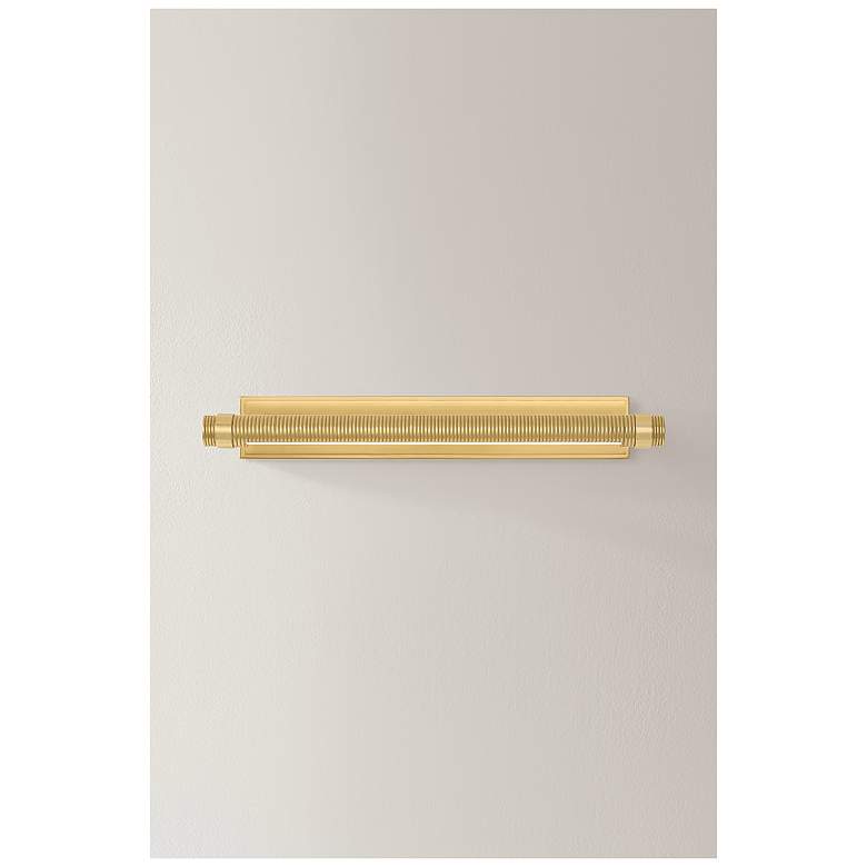 Image 4 Hudson Valley Lighting Duell Picture Light Aged Brass more views