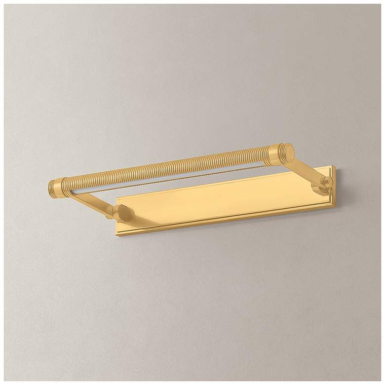 Image 6 Hudson Valley Lighting Duell Picture Light Aged Brass more views