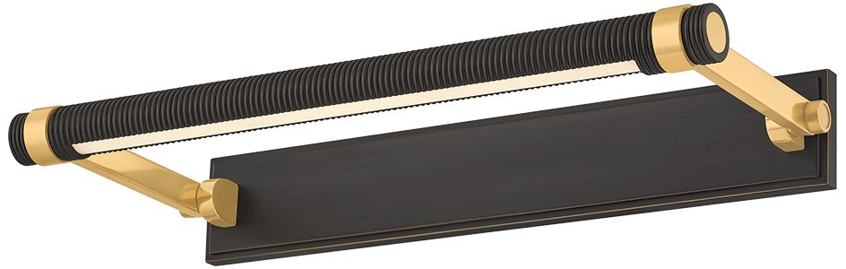 Image 2 Hudson Valley Lighting Duell Picture Light Aged Brass