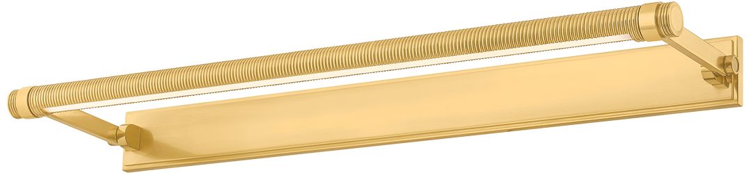 Image 2 Hudson Valley Lighting Duell Picture Light Aged Brass