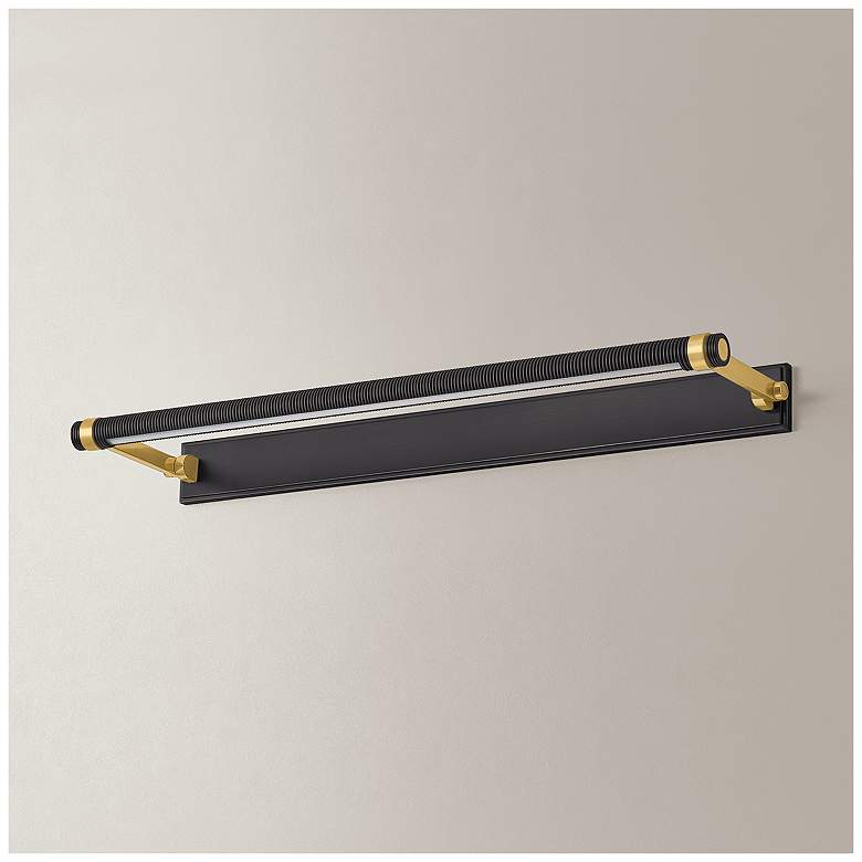 Image 4 Hudson Valley Lighting Duell Picture Light Aged Brass more views