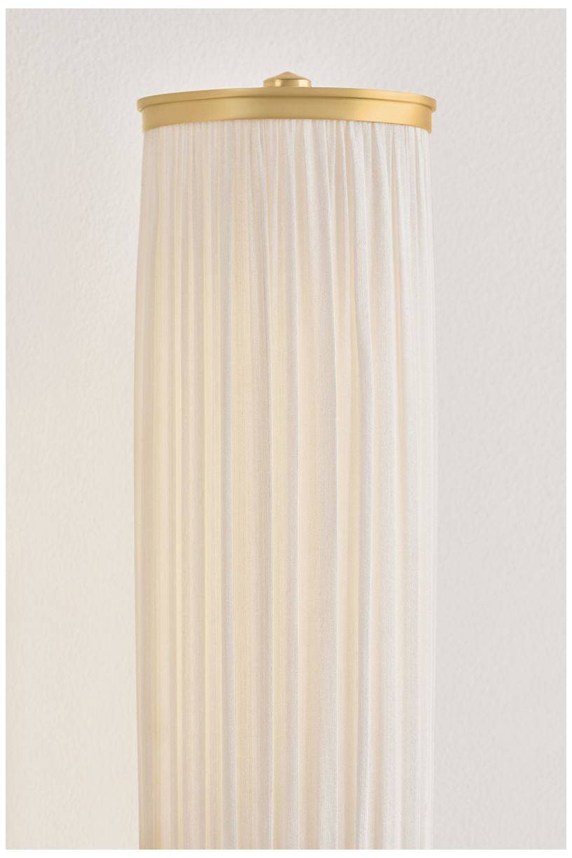 Image 5 Hudson Valley Lighting Elaine Wall Sconce Aged Brass more views