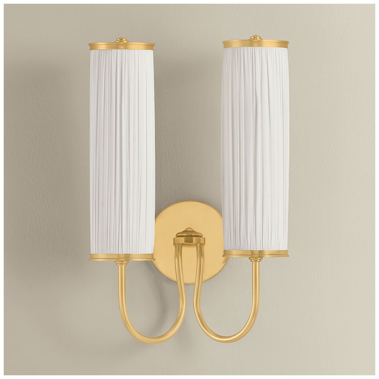Image 7 Hudson Valley Lighting Elaine Wall Sconce Aged Brass more views