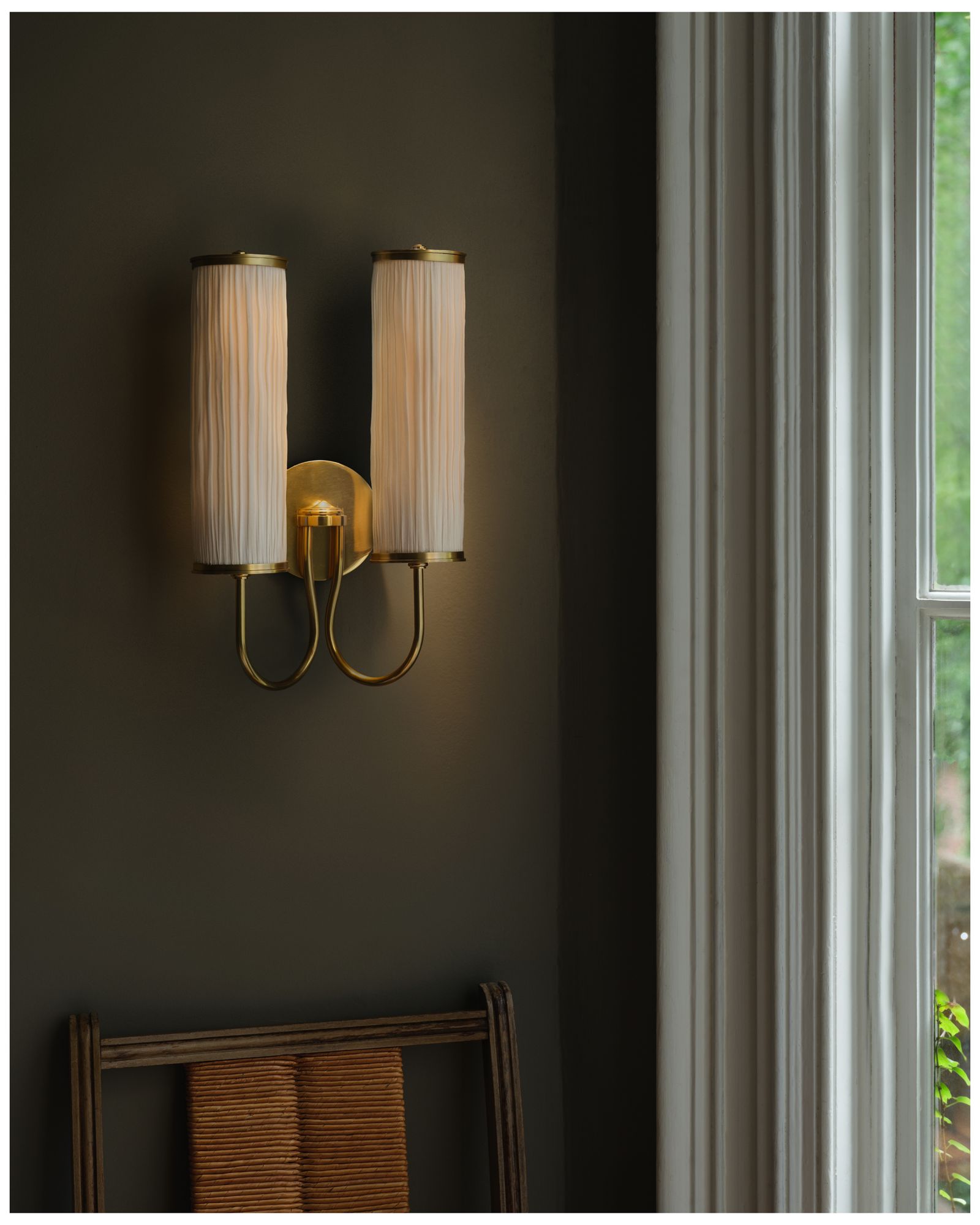 Hudson Valley Lighting Elaine Wall Sconce Aged Brass