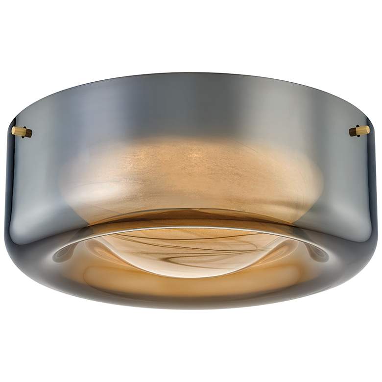 Image 2 Hudson Valley Lighting Eldred Flush Mount Aged Brass