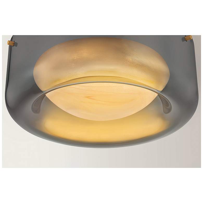 Image 5 Hudson Valley Lighting Eldred Flush Mount Aged Brass more views