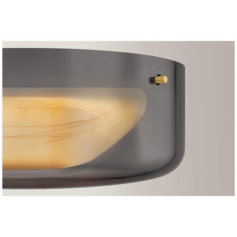 Image 7 Hudson Valley Lighting Eldred Flush Mount Aged Brass more views