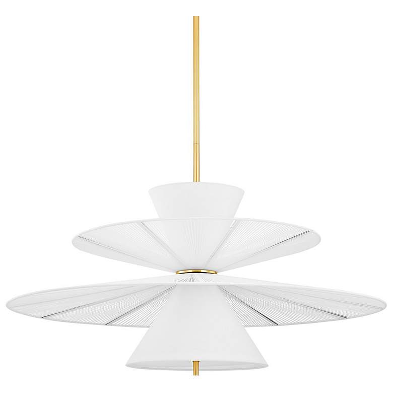 Image 1 Hudson Valley Lighting Esperance 42.25 in. Aged Brass Chandelier