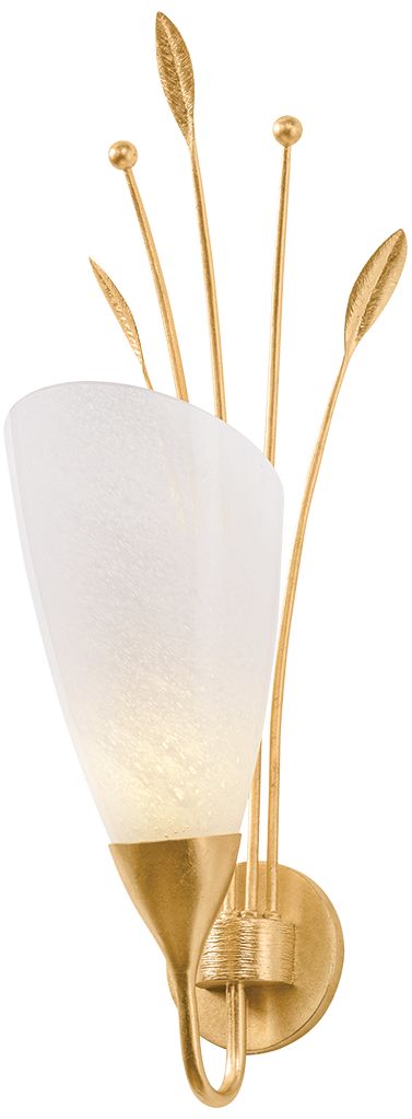 Image 2 Hudson Valley Lighting Forest Glen Wall Sconce Vintage Gold Leaf