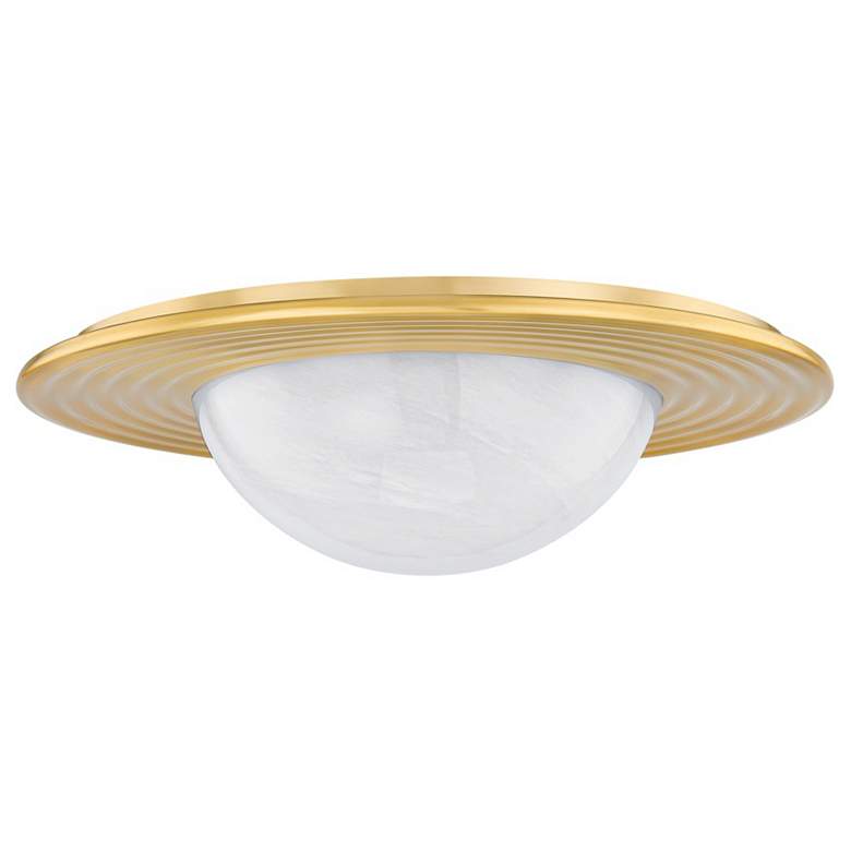 Image 1 Hudson Valley Lighting Geraldton 15.75 in. Aged Brass Flush Mount