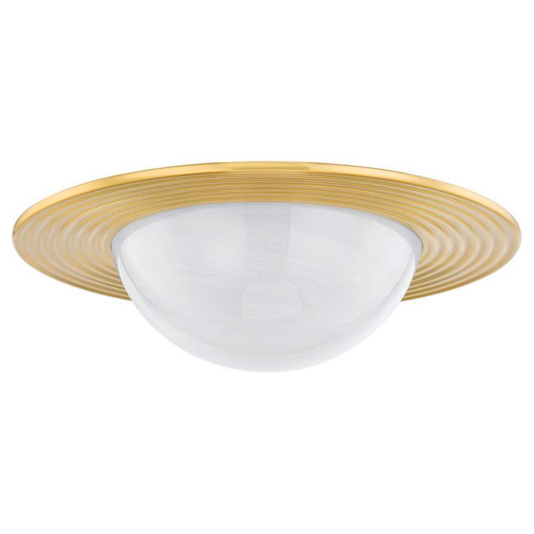 Image 1 Hudson Valley Lighting Geraldton 21 in. Aged Brass Flush Mount