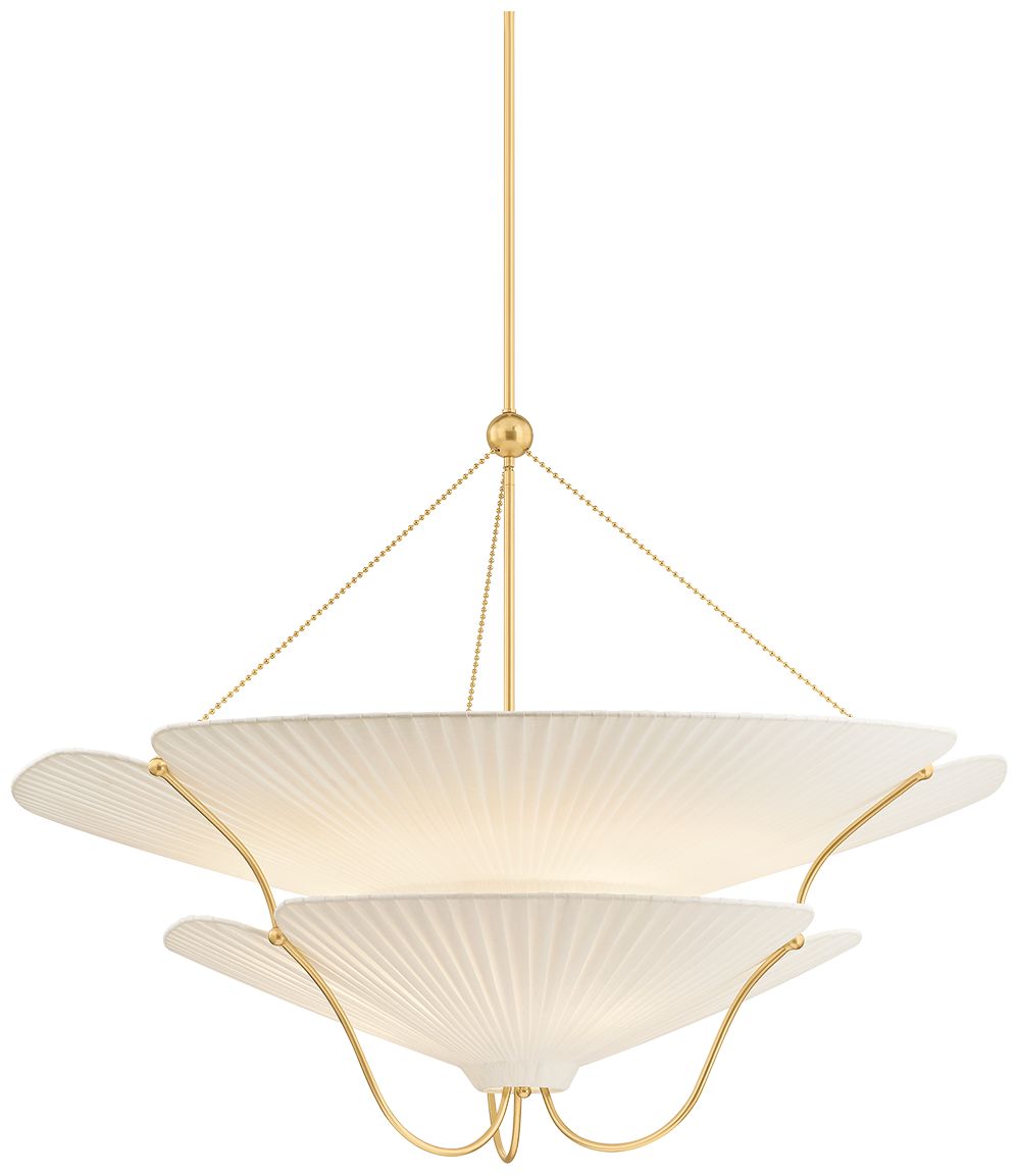 Image 3 Hudson Valley Lighting Gerhard Chandelier Aged Brass more views