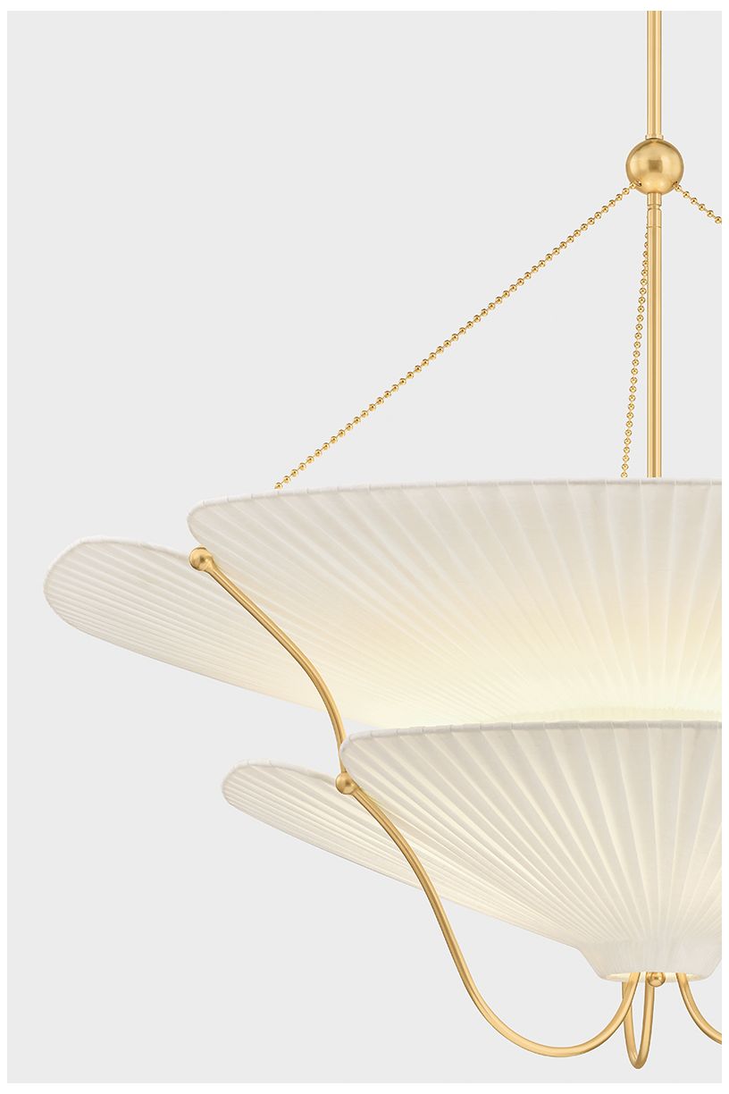 Image 5 Hudson Valley Lighting Gerhard Chandelier Aged Brass more views