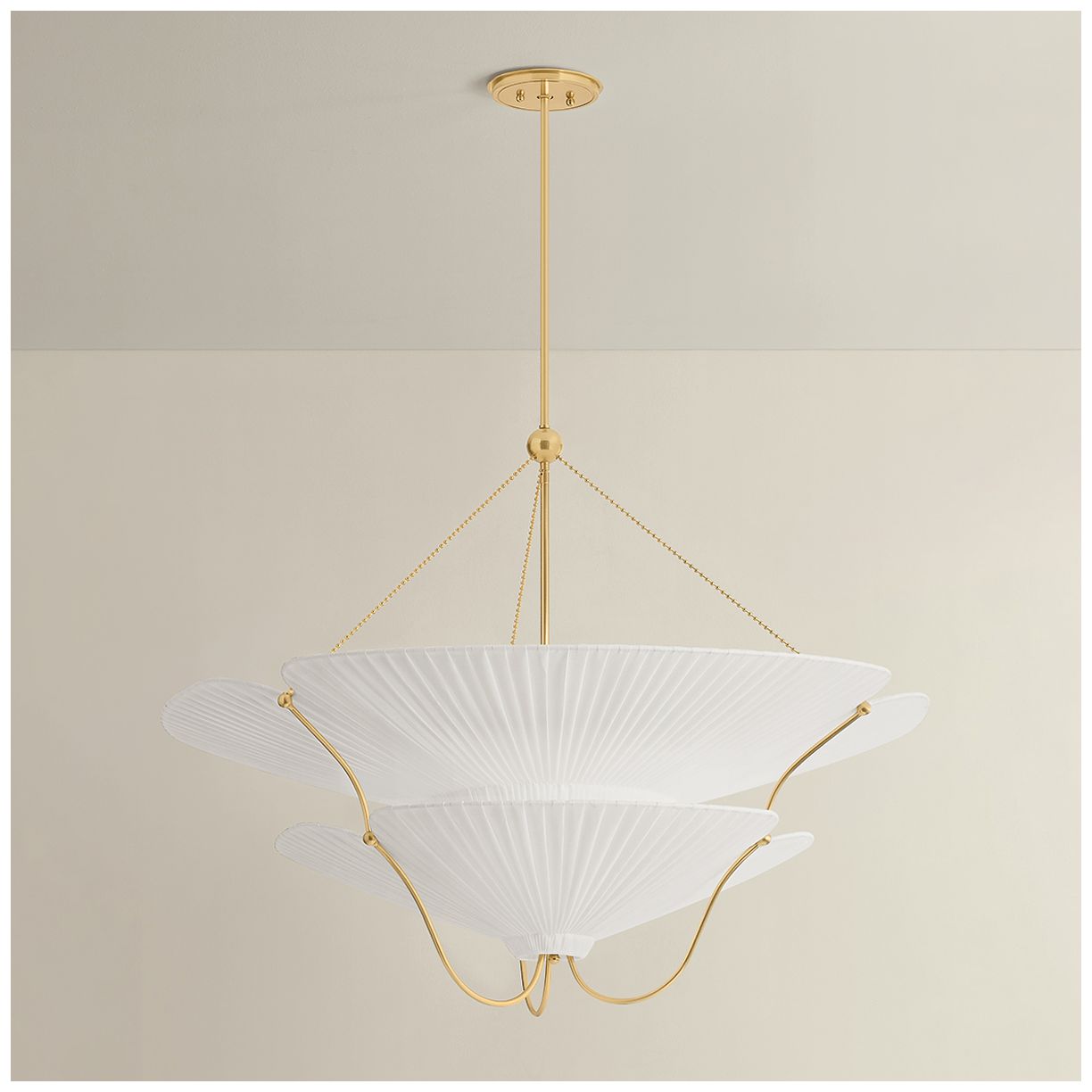 Image 7 Hudson Valley Lighting Gerhard Chandelier Aged Brass more views
