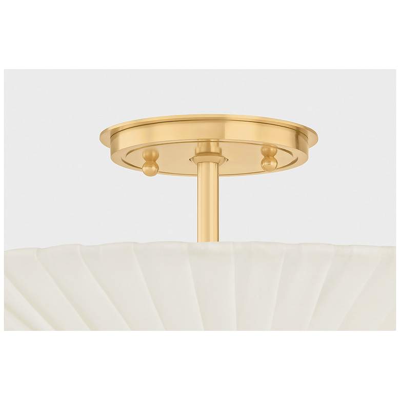 Image 6 Hudson Valley Lighting Gerhard Semi Flush Aged Brass more views