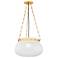 Hudson Valley Lighting Granby 17 in. Aged Brass Pendant
