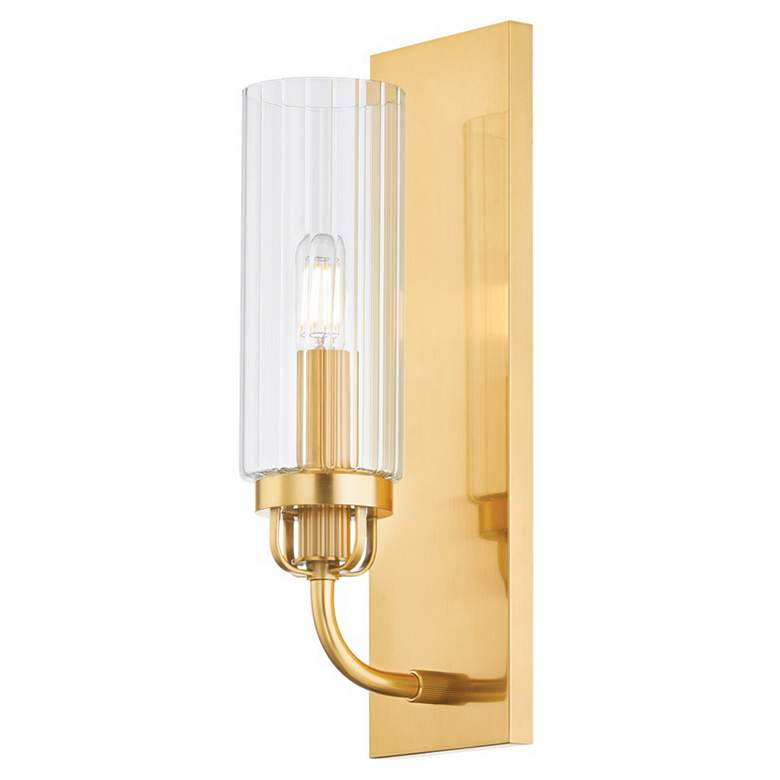 Image 1 Hudson Valley Lighting Halifax 4.25 in. Aged Brass Wall Sconce