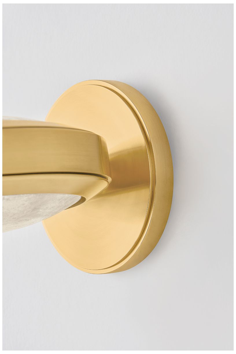 Image 6 Hudson Valley Lighting Harris Wall Sconce Aged Brass more views