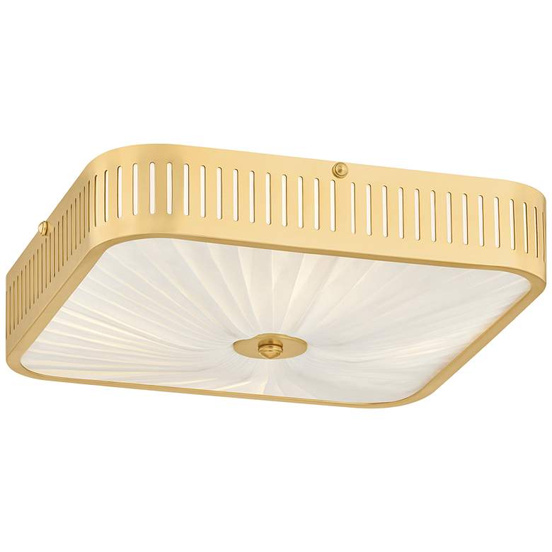 Image 3 Hudson Valley Lighting Henri Semi Flush Aged Brass more views