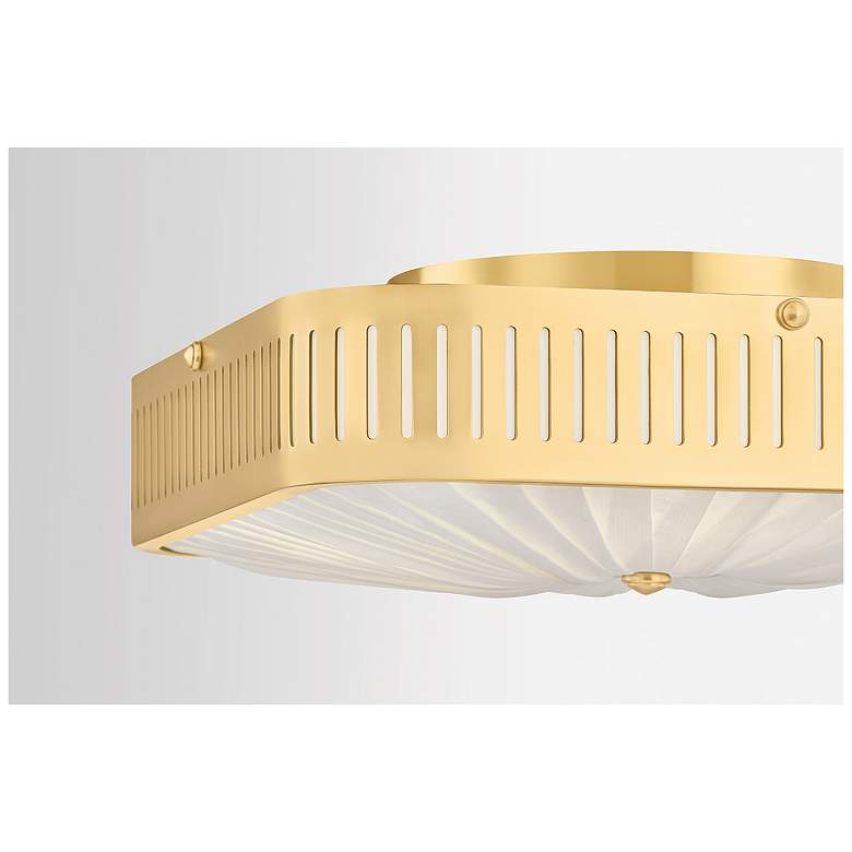 Image 6 Hudson Valley Lighting Henri Semi Flush Aged Brass more views