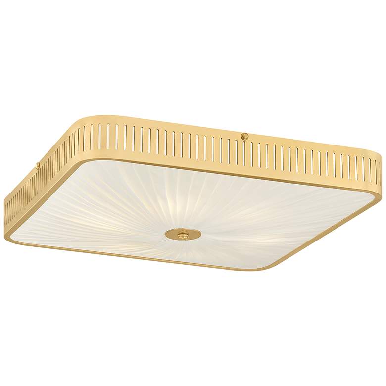 Image 3 Hudson Valley Lighting Henri Semi Flush Aged Brass more views