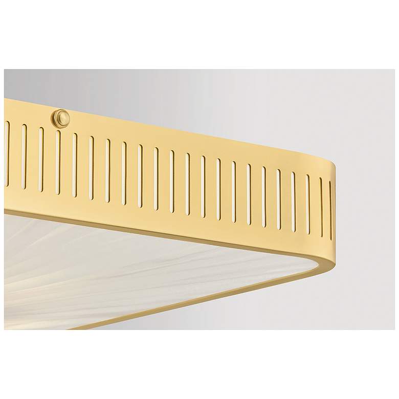 Image 5 Hudson Valley Lighting Henri Semi Flush Aged Brass more views