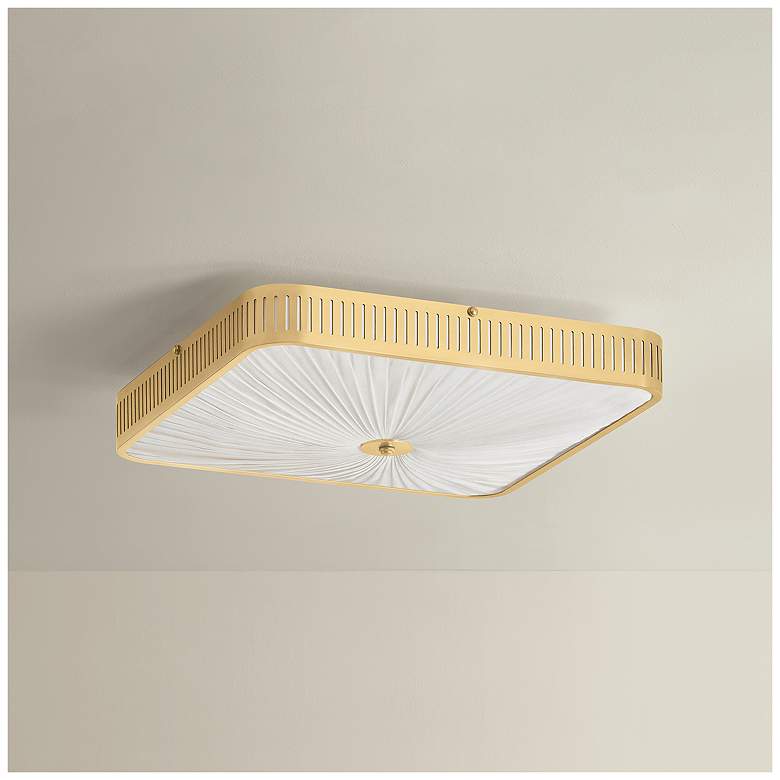 Image 6 Hudson Valley Lighting Henri Semi Flush Aged Brass more views