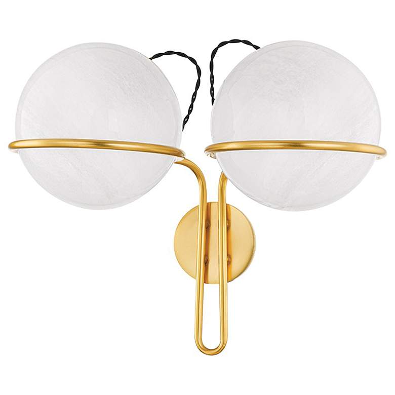 Image 1 Hudson Valley Lighting Hingham 20.25 in. Aged Brass Wall Sconce