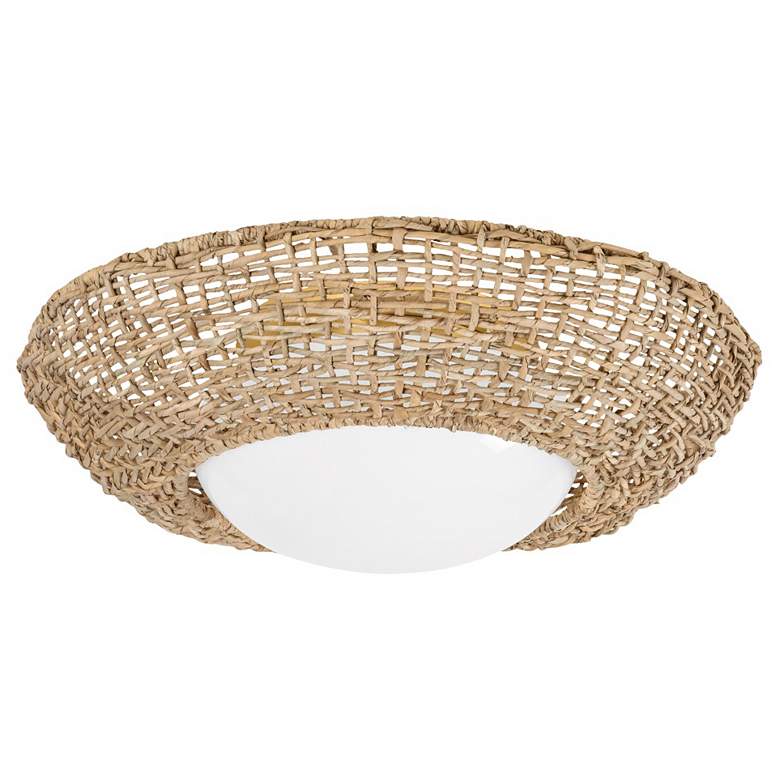 Image 2 Hudson Valley Lighting Killington 24.25 in. Vintage Gold Leaf Flush Mount