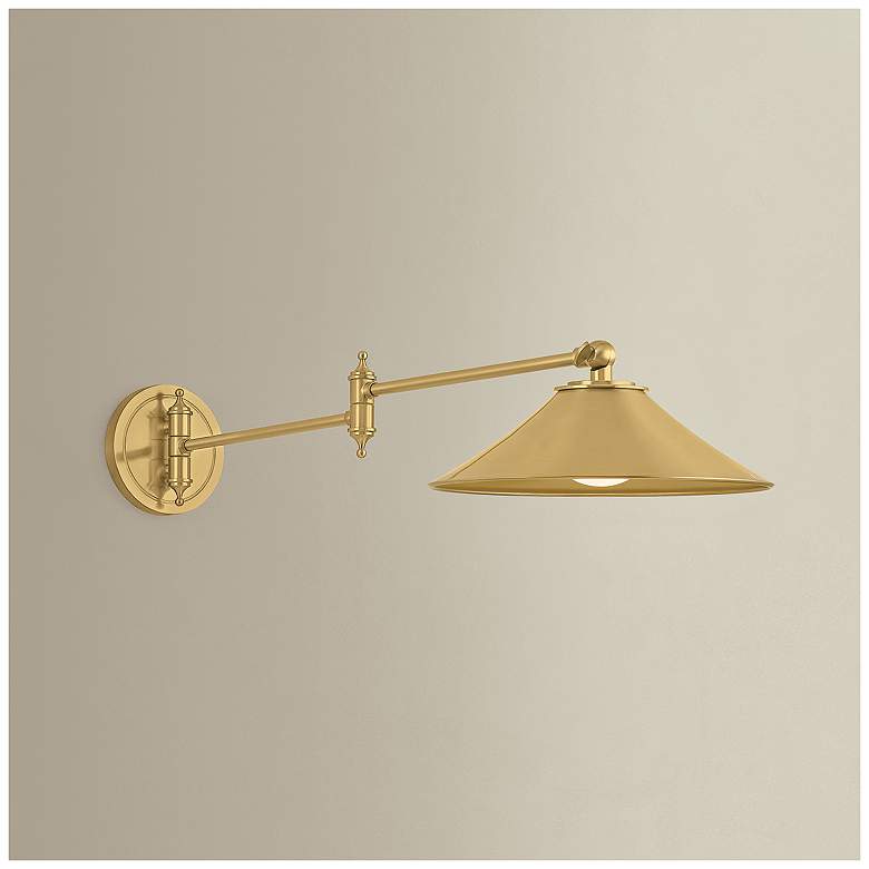 Image 1 Hudson Valley Lighting Lithgow Wall Sconce Aged Brass