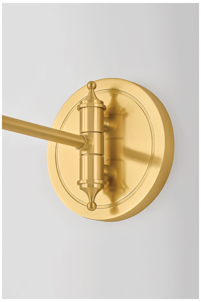Image 3 Hudson Valley Lighting Lithgow Wall Sconce Aged Brass more views