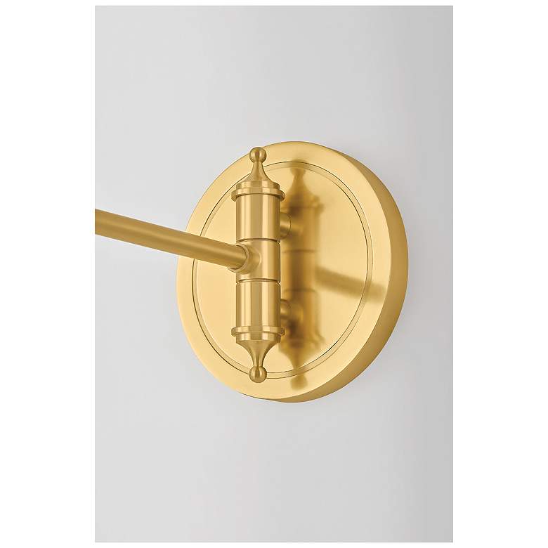 Image 3 Hudson Valley Lighting Lithgow Wall Sconce Aged Brass more views