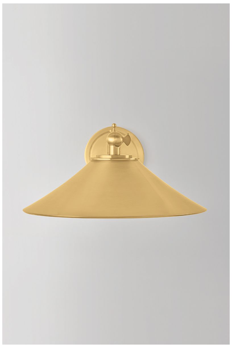 Image 6 Hudson Valley Lighting Lithgow Wall Sconce Aged Brass more views