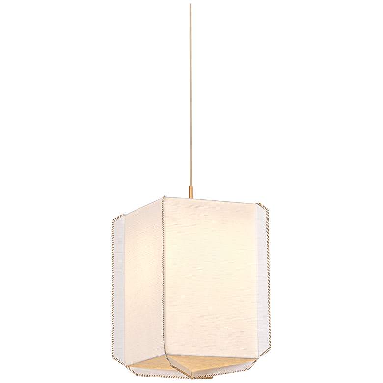 Image 2 Hudson Valley Lighting Louise Pendant Patina Gold Leaf