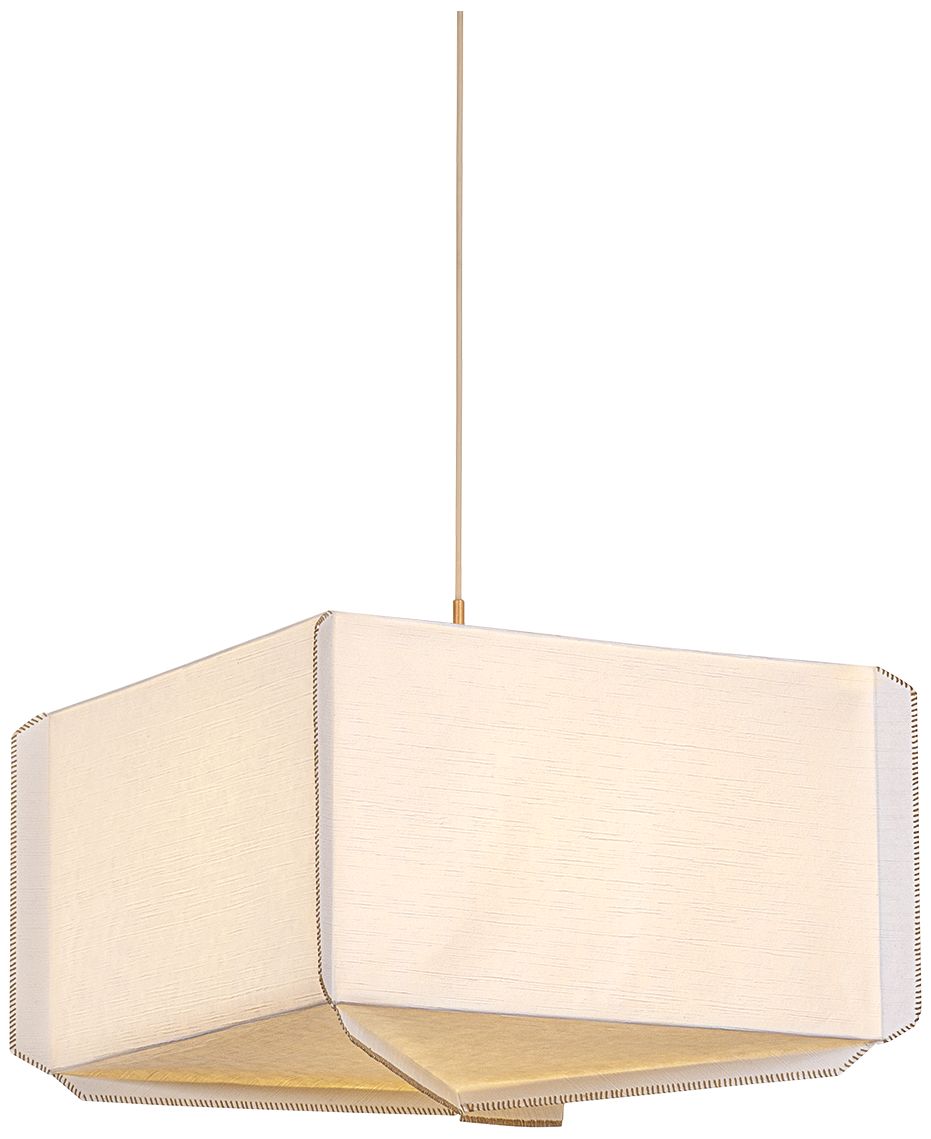 Image 2 Hudson Valley Lighting Louise Pendant Patina Gold Leaf