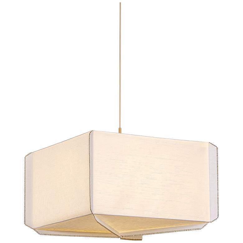 Image 2 Hudson Valley Lighting Louise Pendant Patina Gold Leaf